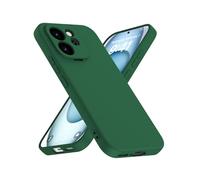 XINYEXIN Silicone Case for Vivo V70 5G, Ultra Slim Shockproof Cover with Microfiber Lining, Flexible Soft Back, Slim Grip Protective Phone Case - Dark Green
