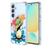 XINYEXIN Transparent Case for Oppo Find X9 Ultra, Slim Shockproof TPU Bumper Clear Phone Case Cute Pattern, Colorful Cool Art Graffiti Series - Duck