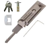 Xinyig 2 in 1 Lock Pick and Decoder, Stainless Steel Master Key Decoder, Lock Picking Tool