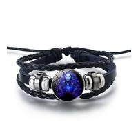 Xinyig Vi-rgo Manifestation Bracelet,Multilayer Adjustable Twelve Con-stellation Zo-diac Leather Bracelets,Zo-diac Signs Sp-irit Bracelet,Hand-Made Wo-ven Adjustable Bracelet,Bracelets Zo-diac Glow