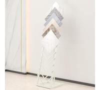 Xinyilau Standing Tile Sample Rack, Tile Sample Display Stand, Insertion Tiles Sample Holder for Exhibition Halls, Retail Stores,Tile Display Rack(White)