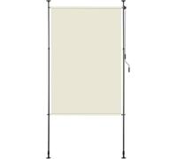 Xinyilau Vertical Awning Outside Clamp Awning 200x270cm Extendable | Vertical Awning With Hand Crank Without Drilling | Balcony Privacy Screen & Wind Protection For Garden & Terrace(A,200 x 270 cm)