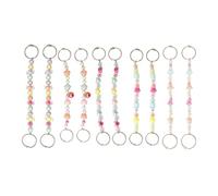 XINYIN 10Pieces Fashion Shoe Chains Adornment Set With Heart Star Flower Bead Acrylic Accessories For Sandals Acrylic Beaded Shoe Chains