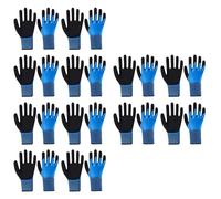 XINYIN 12 Pairs Breathable Work Gloves For Men Women Double Latex Coated Gloves Puncture Proof For Gardening Fishing Work