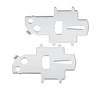 XINYIN 2pcs Deck Fill Plate Multifunctional Boat Stainless Tool Bottle Opener Replacement For Oil Water Tanks Deck Fill Plate