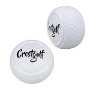 XINYIN 2pcs Portable Flat Shape Golf Balls Training Aids Sports Balls Flat Putting Practice Golf Balls For Indoor Outdoor Use
