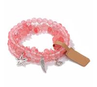 XINYIN 3pcs Unique Star Moon Charm Bracelets Set ForWomen Trendy Accessories Crystal Alloy Designs Wrist Chain Charm Party Date