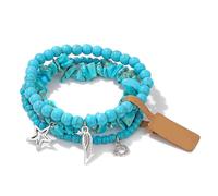 XINYIN 3pcs Unique Star Moon Charm Bracelets Set ForWomen Trendy Accessories Crystal Alloy Designs Wrist Chain Charm Party Date