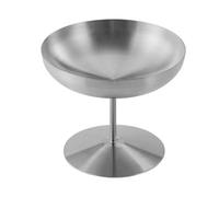 XINYIN Decorative Footed Stainless Steel Bowls Snacks Dishes Footed Tableware for Entertaining Guests Dishwasher Safe Dessert