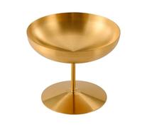 XINYIN Decorative Footed Stainless Steel Bowls Snacks Dishes Footed Tableware for Entertaining Guests Dishwasher Safe Dessert