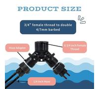 XINYIN Double Channel Watering Systems Splitter 2 Individual Shutoff Valves Quick Connection Ends For Garden Sprinkler Setups Water Distributor For Gardening