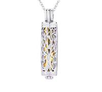 XINYIN Memorial Cremation Urn Jewelry Pet Cremation Jewelry Ashes Necklace Creative Pet Cremation Jewelry Urn Necklace Stainless Steel Cremation Necklace