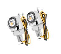 XINYIN Motorcycle Turn Signals Light Metal Two-Tone LED Indicators Strong Aluminum Acrylic Easy Mounting Design 1 Pair Acrylic Motorcycle Lights
