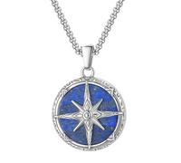 XINYIN Spiritual Round Necklace Men Stainless Steel Jewelry Charm Necklace Fashion Neck Jewelry Suitable For Various Occasion Stainless Steel Pendant