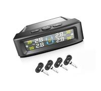 XINYIN TPMS Tire Pressure Systems Car Alarm Systems Solar USB Powered 4 Sensors Digital Display Tire Pressure