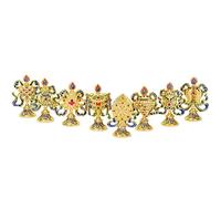 Xinyuan Eight Auspicious Tibetan Buddhas New Painted 3-inch Auspicious Babao Buddhist Hall Indoor Supplies