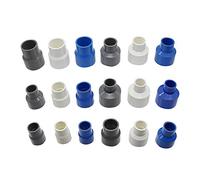 xinyuan Pipe Fittings 25 To 20mm 40to 32mm 40/32 To 20/25mm PVC Straight Reducing Connectors Pipe Reducer Adapter Irrigation Water Pipe Fittings 1Pc Plastic (Color : Blue, Size : 40mm-20mm)