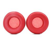 Xinyuekj Ear Pads Replacement,Compatible with Monster Beats Pro/by Dr Dre Detox Headphones,Ear Pads Cushions with Upgrade Memory Foam & High Protein Leather-Red