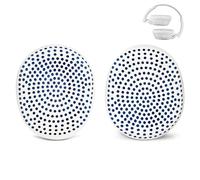 Xinyuekj EarPads Replacement Compatible with Skullcandy Riff Wireless, Riff2 Wired/Wireless On-Ear Headphones, Soft Protein Leather Memory Foam Cushions, Riff EarMuff Cups Headset Repair Parts (White)