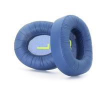 Xinyuekj Premium Wrinkle Leather Ear Pads with Memory Foam - Suitable for JBL JR460 Headphone Model - Precision Stitching for Comfort & Durability(Blue)