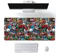 Xinyuer Abstract Graffiti Mouse Mat Large 35.4x15.7x0.12 inch Gaming Mouse Pad Washable Mousepad XXL, Table Mat Large Size, Improved Precision and Speed for Office & Home