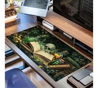 Xinyuer Gaming Mouse Pad 47.2x23.6x0.12 inch Mouse Mat Large Books Ghosts, Anti-Fray Stitched Edges, High-Precision Optimised Surface, Non-Slip Rubber Base, for Home Office