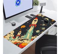Xinyuer XXL Extended Gaming Mouse Pad 23.6x15.7x0.12 inch - Mouse Mat Cosmic Space, Large Desk Pad with Stitched Edges, Washable Surface for Gamer Office & Home