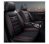 XINYUNFEI 2 Seats Full Set Car Seat Covers For Suzuki Splash 2013-2025, All-Weather Use Car Seat Covers, Waterproof Breathable Pu Leather(Black Red)