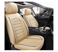 XINYUNFEI 5 Seats Full Set Car Seat Covers For Jeep Wrangler JK Sahara Sport 2004-2024, All-Weather Use Cover, Waterproof Breathable Pu Leather(Beige)