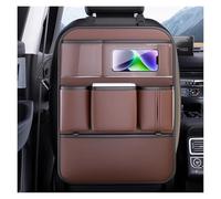 XINYUNFEI Car Seat Organiser for Ford Mustang Mustang Mach-E Orion Probe, Car Organiser Back Seat For Kids, Leather Car Tidy Organiser Back Seat, for Travel, Kids Toys Food Storage(Brown,One)