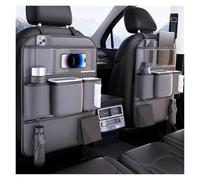 XINYUNFEI Car Seat Organiser for Toyota Proace City 2022-2025, Car Organiser Back Seat For Kids, Leather Car Tidy Organiser Back Seat, for Travel, Kids Toys Food Storage(Grey,Two)