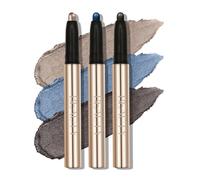 XINYUNXIN 3PCS Eyeshadow Stick, Multi-Coloured Eyeshadow Pencil Set, Waterproof Creamy Long-Lasting Eye Makeup, Natural & Shimmer Shades Contour Stick, Women's Make-up (#F)