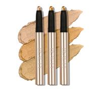 XINYUNXIN 3PCS Eyeshadow Stick, Multi-Coloured Eyeshadow Pencil Set, Waterproof Creamy Long-Lasting Eye Makeup, Natural & Shimmer Shades Contour Stick, Women's Make-up (#D)