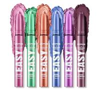 XINYUNXIN 6PCS Eyeshadow Stick, Multi-Coloured Eyeshadow Pencil Set, Waterproof Creamy Long-Lasting Eye Makeup Kit, Natural & Shimmer Shades Contour Stick, Perfect Gifts For Women (C)