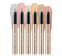 XINYUNXIN 6PCS Eyeshadow Stick, Multi-Coloured Eyeshadow Pencil Set, Waterproof Creamy Long-Lasting Eye Makeup, Natural & Shimmer Shades Contour Stick, Women's Make-up (#A)