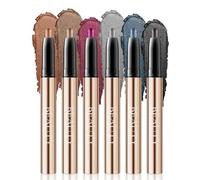 XINYUNXIN 6PCS Eyeshadow Stick, Multi-Coloured Eyeshadow Pencil Set, Waterproof Creamy Long-Lasting Eye Makeup, Natural & Shimmer Shades Contour Stick, Women's Make-up (#B)
