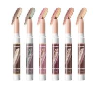 XINYUNXIN 6PCS Two-Color Eyeshadow Stick Set, Gradient Dual Tone Shimmer Glitter Eyeshadow Stick for Women, Waterproof Long Wearing Cream Eye Shadow Pencil Crayon Multi Shade Eye Makeup Kit