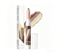 XINYUNXIN Two-Color Eyeshadow Stick Set, Gradient Dual Tone Shimmer Glitter Eyeshadow Stick for Women, Waterproof Long Wearing Cream Eye Shadow Pencil Crayon Multi Shade Eye Makeup Kit #01