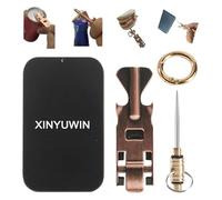 XINYUWIN Multi-Purpose Metal Toothpicks ReusableTitanium Toothpicks for Teeth, Portable Stainless Steel Toothpick Fruit Stick for Restaurant Travel Home and Outdoors (Bronze)