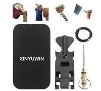 XINYUWIN Multi-Purpose Metal Toothpicks ReusableTitanium Toothpicks for Teeth, Portable Stainless Steel Toothpick Fruit Stick for Restaurant Travel Home and Outdoors (Black)