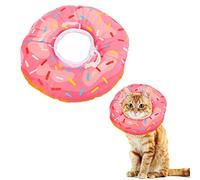 Xinzistar Collar Cat Collar Soft Cat Protective Collar Anti Bite Safety Adjustable Protective Collar for Pets Cats Dogs Puppies Kittens (Pink Doughnut, M)