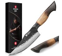 XINZUO 5.9 Inch Viking Knife with Ergonomic Wood Handle,Hand Forged High Carbon Steel Boning Knives for Kitchen Cooking Meat Cutting