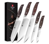 XINZUO Kitchen Knife Set, Professional Chef Knife Set with German Stainless Steel, 5 Pcs Set of Kitchen Knives for Chefs&Home Cooking, Ultra Sharp,