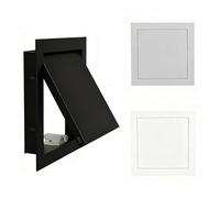xinzyxx Access Panel, Aluminum & Galvanized Steel Construction, Magnetic Open, Recessed Installation, for Bathroom/Kitchen/Office Wall Ceiling Inspection Holes(Black,22x24in/55.9x61cm)