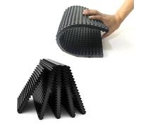 xinzyxx Anti Vibration Rubber Mat, Double Sided Grip Shock Absorbing Pads for Printer Treadmill, Isolation Feet for Industrial Machinery Fitness Equipment, Protective Flooring(600 * 300mm,20mm)