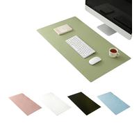 xinzyxx Desk Pad Protector, Heat Resistant Mat, Anti-Scratch Desk Cover, Computer Mouse Pad, Non-Slip Blotter, Easy-Clean Workspace Mat, Home Office Essentials, Multi Size(Pink,40X140cm)