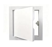 xinzyxx Metal Access Panel, Recessed Access Door, Magnetic Push-to-Open for Wall/Ceiling, Easy Install DIY for Basement/Bathroom/Kitchen, for Pipe & Cable Hideaway, White(8x18in/20.3x45.7cm)