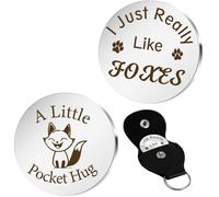 Xioabre Fox Gifts for Women Men Valentines Gift for Her Him Pokcet Hug Fox Lover Easter Birthday Gifts for Family Friend Collegue Teacher Nurse Christmas Foxes Themed Gift I Just Really Like Foxes