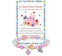 Xioabre Starting School Gifts 1st Day At School Gifts Four Leaf Clover Bracelet Welcome Back To School Gift For Kids First Day Of School Gift For Students Back Present For Daughter Present From Daddy