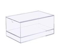 XIOANG Clear Acrylic Mahjong Card Storage Box with Dustproof Cover for Display and Mahjong Tiles Protections Travel Essential Acrylic Card Display Case